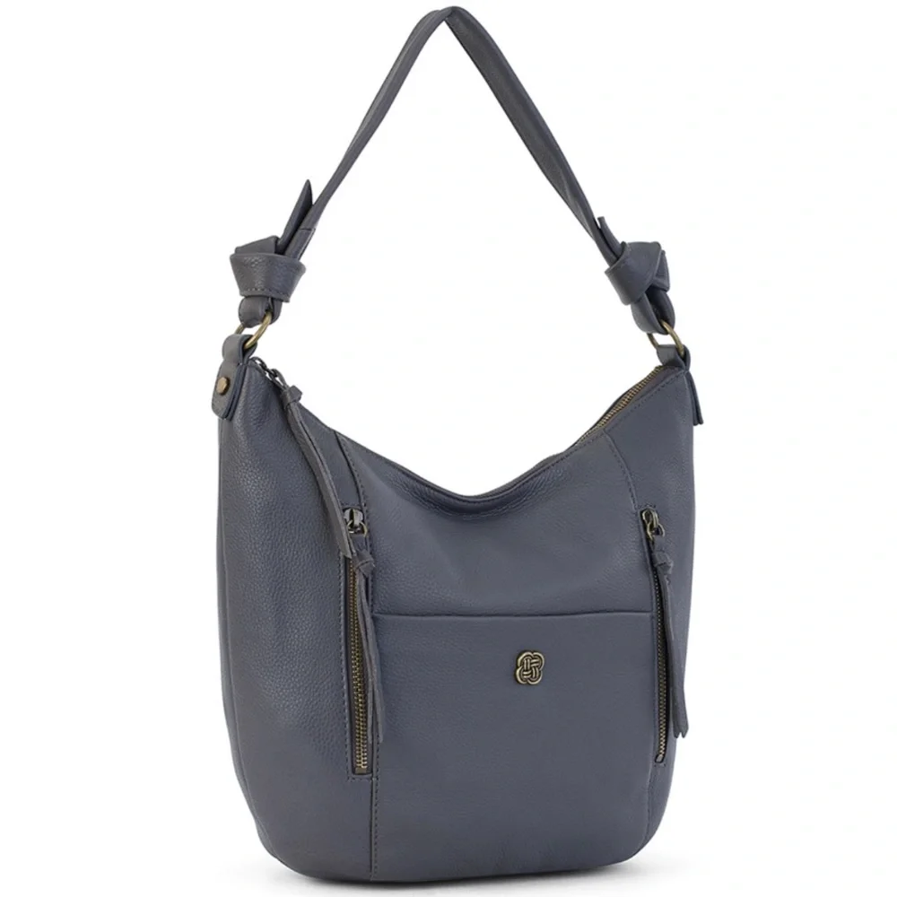 Elliott Lucca Slate Harper Leather Hobo
